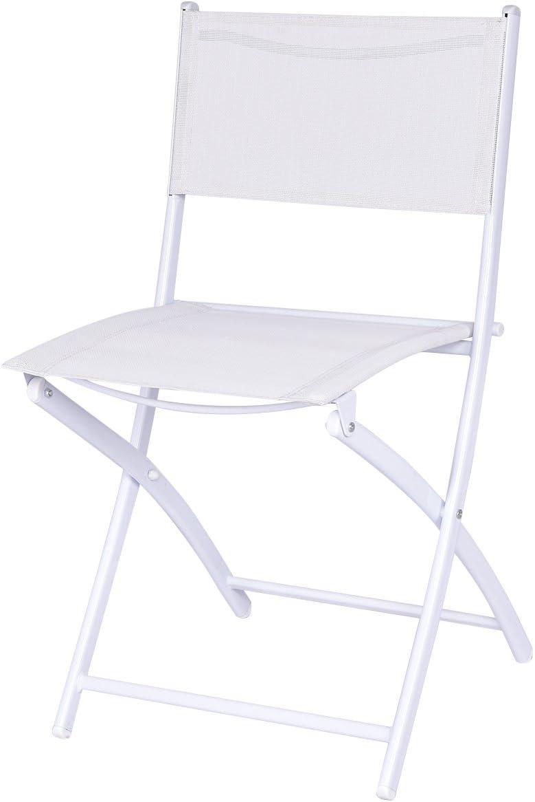 image:imageGiantex Bistro Table Set 3 Piece Patio Bistro Set Outdoor Folding Table and Chairs Foldable Patio Dining Set Porch Furniture Set Garden Backyard Metal Frame No Assembly BlackWhite