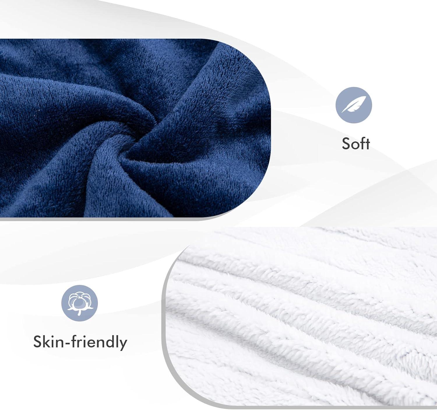 image:imageGiantex Electric Heated Throw Blanket 84 x 62 Electric Heating Blanket Throw w 5 Heating Levels 10 Hours AutoOff Overheat Protection Washable for Home amp Office Full Body Warming Blue TwinBlue