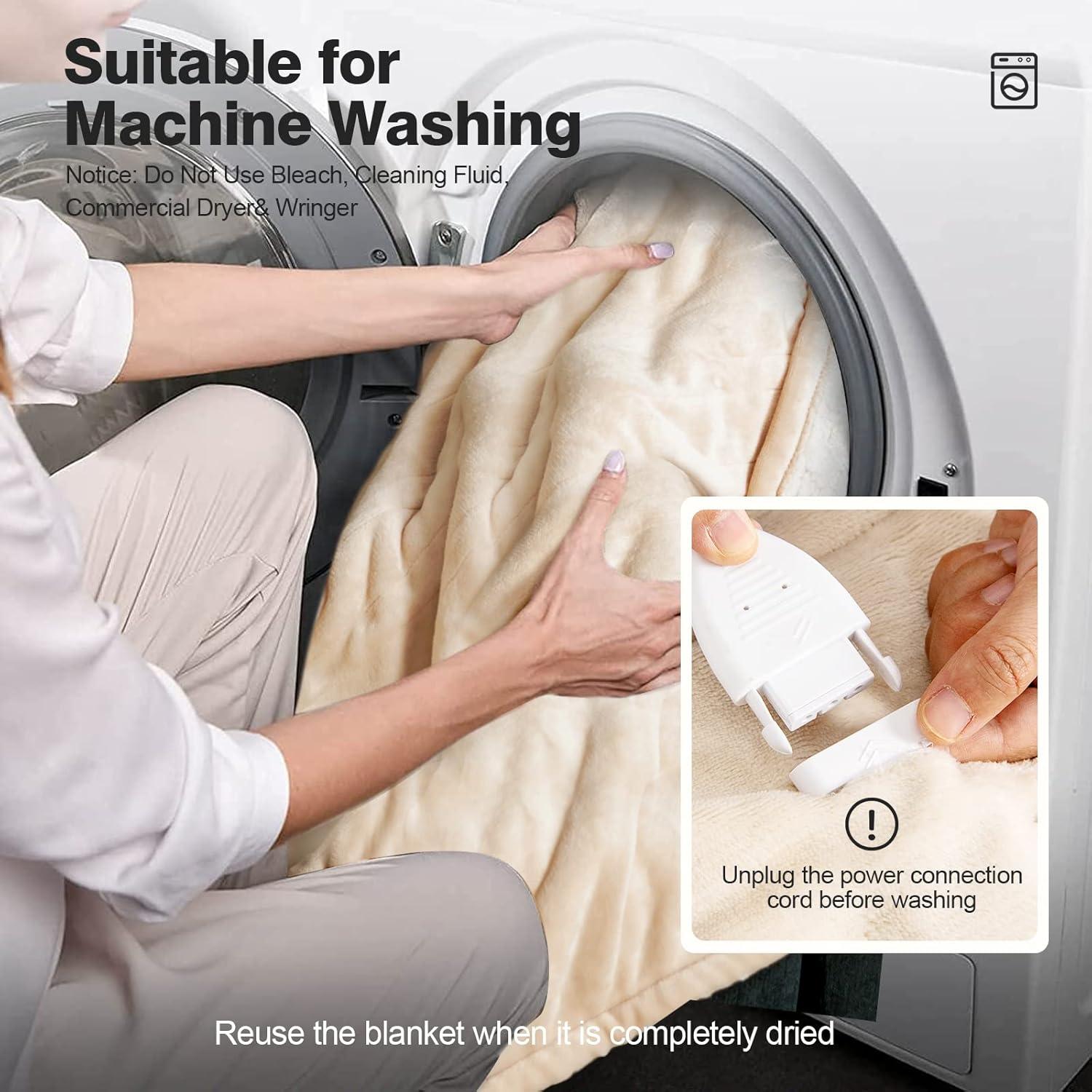 image:imageGiantex Heated Blanket Electric Throw DoubleSided Electric Blanket with 5 Heat Settings 3Hour Auto Shut Off Flannel amp Cashmere Throw Blanket Machine Washable 50 x 60 Heating Blanket Beige