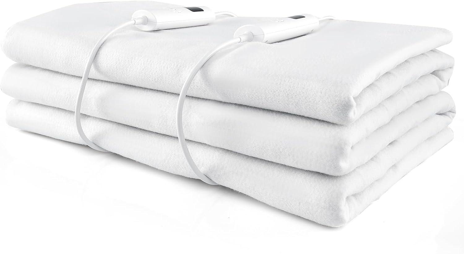 image:imageGiantex Heated Mattress Pad Machine Washable Bed Warmer with Single Controller 9 Heat Setting 9Hour Auto Off Overheat Protection Fit Up to 10 Electric Mattress Pad White Twin Size 76 x 39White
