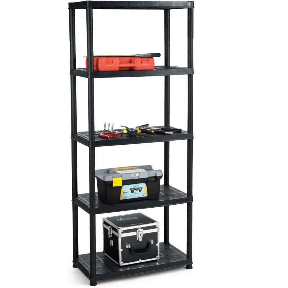 image:imageGiantex 5Tier Ventilated Shelving Storage RackFree Standing MultiUse Shelf Unit No Tools Required 335L X 16W X 73H1
