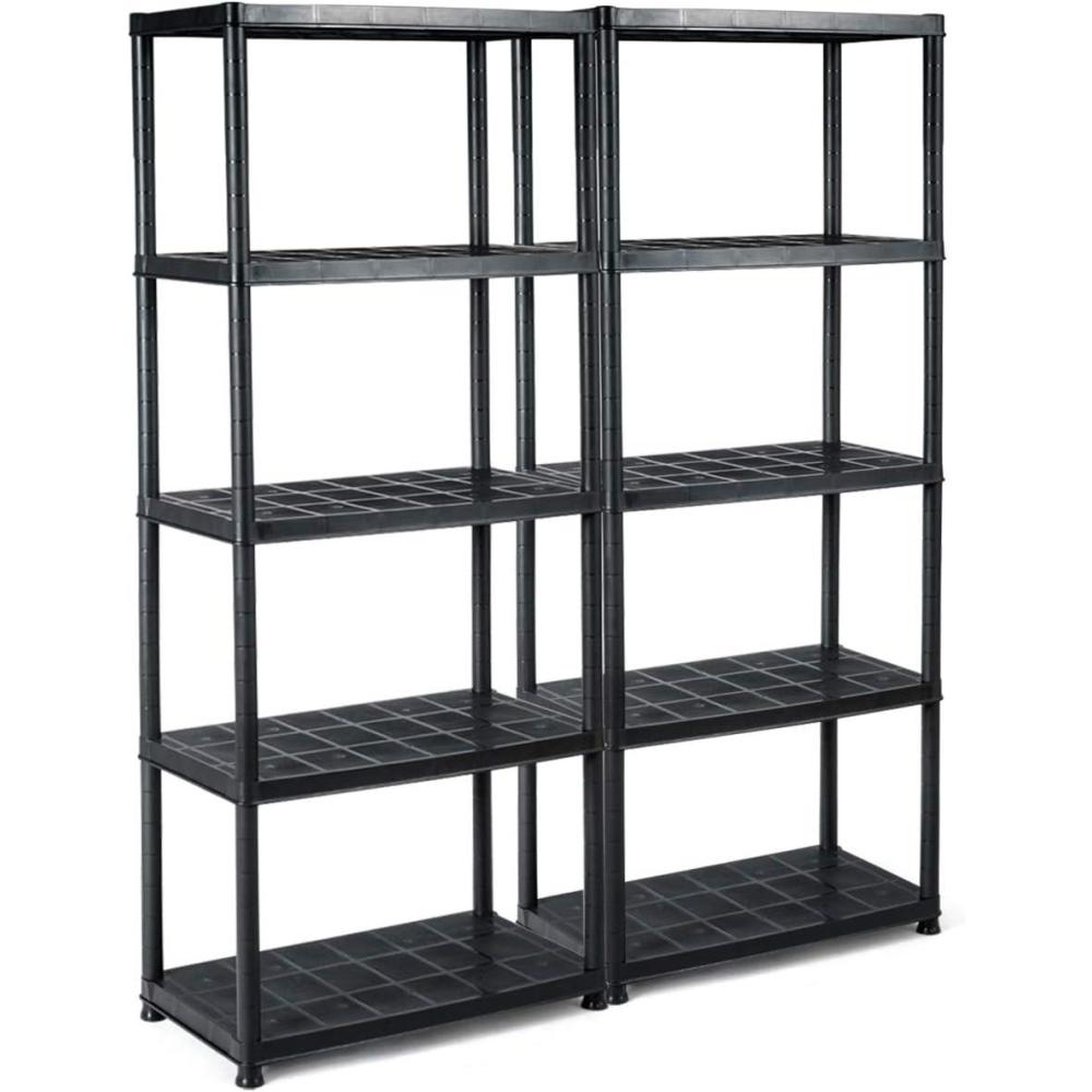 image:imageGiantex 5Tier Ventilated Shelving Storage RackFree Standing MultiUse Shelf Unit No Tools Required 335L X 16W X 73H2