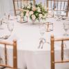 Giantex 10 Pcs Round White Tablecloth 90-Inch, Premium Polyester Table Cover, Machine Washable, Durable Table Cloths for Wedding Reception Restaurant Banquet Party (White, 90”)(White)