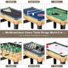 Giantex 10-in-1 Multi Game Table, Combo Game Table Set w/Hockey, Foosball Pool Ping-Pong Chess Cards Checkers Bowling, Shuffleboard, Backgammon, Adult Size Foosball Table for Game Room, Family