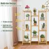 Giantex 11 Tiers Bamboo Plant Stand for Indoor Plants Multiple, Plant Shelf Flower Pots Holder, Storage Organizer Rack Outdoor Plant Display Rack for Living Room Patio Balcony Garden (11-Tier)(11-Tier)