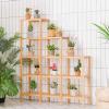 Giantex 11 Tiers Bamboo Plant Stand for Indoor Plants Multiple, Plant Shelf Flower Pots Holder, Storage Organizer Rack Outdoor Plant Display Rack for Living Room Patio Balcony Garden (11-Tier)(12-Tier)