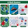 Giantex 12-in-1 Multi Game Table, 48 Inch Combination Game Tables with Foosball, Hockey, Ping Pong, Pool, Chess, Bowling, Checkers, Shuffleboard, Combo Game Table Set for Adults