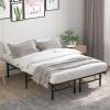 Giantex 14 Inch Foldable Metal Platform Bed Frame, Tool-Free Assemble, Heavy Duty Folding Bed Frame w/Steel Slat & Underbed Storage, Mattress Foundation, No Box Spring Needed(Full)