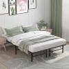 Giantex 14 Inch Foldable Metal Platform Bed Frame, Tool-Free Assemble, Heavy Duty Folding Bed Frame w/Steel Slat & Underbed Storage, Mattress Foundation, No Box Spring Needed(Queen)