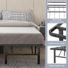 Giantex 14 Inch Foldable Metal Platform Bed Frame, Tool-Free Assemble, Heavy Duty Folding Bed Frame w/Steel Slat & Underbed Storage, Mattress Foundation, No Box Spring Needed(Full)