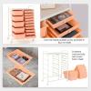 Giantex 15 Drawer Rolling Storage Cart Tools Scrapbook Paper Office School Organizer, Clear(Peach Fuzz)