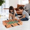 Giantex 20″ Foosball Table, Easily Assemble Wooden Mini Foosball Table Top w/Footballs, Soccer Table for Arcades, Game Room, Bars, Parties, Family Night