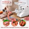 Giantex 2000 Watt Meat Grinder Electric 2.6 Hp Home Industrial Meat Grinder Sausage Maker Stuffer 3 Speed W/1 Stainless Steel Cutting Blade, 3 Cutting Plates and Sausage Tubes