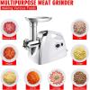 Giantex 2800W Electric Meat Grinder Sausage Stuffer Maker, Stainless Cutting Blade Plates, 3 Sausage Kit, Reverse, for Home Kitchen Commercial Using, 3.8 HP Meat Mincer Sausage Grinder