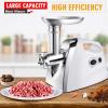Giantex 2800W Electric Meat Grinder Sausage Stuffer Maker, Stainless Cutting Blade Plates, 3 Sausage Kit, Reverse, for Home Kitchen Commercial Using, 3.8 HP Meat Mincer Sausage Grinder