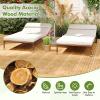 Giantex 30 PCS Acacia Wood Interlocking Patio Deck Tiles, 12″ x 12″ Indoor Outdoor Flooring Tiles for Balcony, Garden, Poolside, 30 Sq.ft Coverage, No Tools Required (Natural Wood, Stripe Pattern)