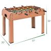 Giantex 37″ Foosball Table, Wooden Competition Soccer Game Table w/ 2 Balls, 2 Cup Holders, Recreational Table Football for Arcades, Game Room, Bars, Parties, Family Night