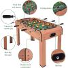 Giantex 37″ Foosball Table, Wooden Competition Soccer Game Table w/ 2 Balls, 2 Cup Holders, Recreational Table Football for Arcades, Game Room, Bars, Parties, Family Night