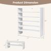 Giantex 3-in-1 Vertical Shoe Rack, 6-Tier Free Standing Shoe Storage Organizer w/Stackable Design for 18 Pairs, 31 Inch Wide Wood Shoe Shelf for Closet, Entryway, Living Room, Office, White(White)