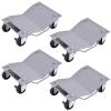 Giantex 4 PCS Wheel Dollies, 4 X 3″ Set Wheel Dollies, Vehicle Moving Tool, Car Auto Repair Tools, Gray