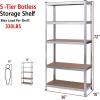 Giantex 4 Pcs 5-Tier Storage Shelves, Garage Shelving Units, Tool Utility Shelves, Heavy Duty Metal Racks Adjustable Height Space-Saving Organizer(1)