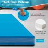 Giantex 4′ x 4′ Folding Gymnastics Mat with Carry Handles, Bio-Folding Tumbling Mat for Kids & Cheerleading(Blue)