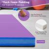 Giantex 4′ x 4′ Folding Gymnastics Mat with Carry Handles, Bio-Folding Tumbling Mat for Kids & Cheerleading(Lavender Purple)