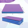 Giantex 4′ x 4′ Folding Gymnastics Mat with Carry Handles, Bio-Folding Tumbling Mat for Kids & Cheerleading(Lavender Purple)