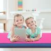 Giantex 4′ x 4′ Folding Gymnastics Mat with Carry Handles, Bio-Folding Tumbling Mat for Kids & Cheerleading(Pink)