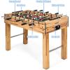 Giantex 48″ Foosball Table, 8 Rods, 2 Balls and Score Keepers, Wooden Competition Soccer Game Table for Home, Game Room, Easy Assembly, Multiplayer Table Soccer Game for Kids and Adults