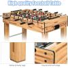 Giantex 48″ Foosball Table, 8 Rods, 2 Balls and Score Keepers, Wooden Competition Soccer Game Table for Home, Game Room, Easy Assembly, Multiplayer Table Soccer Game for Kids and Adults