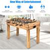 Giantex 48″ Foosball Table, 8 Rods, 2 Balls and Score Keepers, Wooden Competition Soccer Game Table for Home, Game Room, Easy Assembly, Multiplayer Table Soccer Game for Kids and Adults
