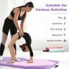 Giantex 4’x10’x 2″ Gymnastics Mat, 4-Panel Folding Aerobics Exercise Mat w/Hook & Loop Fastener, Carrying Handle, Portable Tumbling Mat for Stretching Yoga Cheerleading Martial Arts(Purple/Baby Pink)