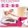 Giantex 4’x10’x 2″ Gymnastics Mat, 4-Panel Folding Aerobics Exercise Mat w/Hook & Loop Fastener, Carrying Handle, Portable Tumbling Mat for Stretching Yoga Cheerleading Martial Arts(Pink/Rose)