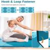 Giantex 4’x10’x 2″ Gymnastics Mat, 4-Panel Folding Aerobics Exercise Mat w/Hook & Loop Fastener, Carrying Handle, Portable Tumbling Mat for Stretching Yoga Cheerleading Martial Arts(Light Blue/Blue)
