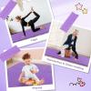 Giantex 4’x10’x 2″ Gymnastics Mat, 4-Panel Folding Aerobics Exercise Mat w/Hook & Loop Fastener, Carrying Handle, Portable Tumbling Mat for Stretching Yoga Cheerleading Martial Arts(Purple)