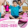 Giantex 4’x10’x 2″ Gymnastics Mat, 4-Panel Folding Aerobics Exercise Mat w/Hook & Loop Fastener, Carrying Handle, Portable Tumbling Mat for Stretching Yoga Cheerleading Martial Arts(Rose/Pink)