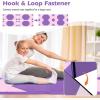 Giantex 4’x10’x 2″ Gymnastics Mat, 4-Panel Folding Aerobics Exercise Mat w/Hook & Loop Fastener, Carrying Handle, Portable Tumbling Mat for Stretching Yoga Cheerleading Martial Arts(Purple/Baby Pink)