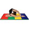 Giantex 4’x10’x 2″ Gymnastics Mat, 4-Panel Folding Aerobics Exercise Mat w/Hook & Loop Fastener, Carrying Handle, Portable Tumbling Mat for Stretching Yoga Cheerleading Martial Arts(Multicolor)