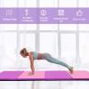 Giantex 4’x10’x 2″ Gymnastics Mat, 4-Panel Folding Aerobics Exercise Mat w/Hook & Loop Fastener, Carrying Handle, Portable Tumbling Mat for Stretching Yoga Cheerleading Martial Arts(Purple/Pink)
