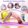 Giantex 4’x10’x 2″ Gymnastics Mat, 4-Panel Folding Aerobics Exercise Mat w/Hook & Loop Fastener, Carrying Handle, Portable Tumbling Mat for Stretching Yoga Cheerleading Martial Arts(Pink/Purple)
