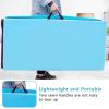 Giantex 4’x8′ Gymnastics Mat, 2″ Thick Folding Tumbling Mat with Carrying Handles, Foldable Gym Mat with Hook and Loop Fastener, Cheer Mats for Kids Adults Home Exercise Aerobics Fitness(Light Blue)