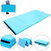 Giantex 4’x8′ Gymnastics Mat, 2″ Thick Folding Tumbling Mat with Carrying Handles, Foldable Gym Mat with Hook and Loop Fastener, Cheer Mats for Kids Adults Home Exercise Aerobics Fitness(Light Blue)