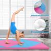 Giantex 4’x8′ Gymnastics Mat, 2″ Thick Folding Tumbling Mat with Carrying Handles, Foldable Gym Mat with Hook and Loop Fastener, Cheer Mats for Kids Adults Home Exercise Aerobics Fitness(Rose/Blue)