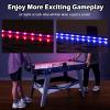 Giantex 54″ Air Hockey Table – Arcade Hockey Table Gaming Set w/LED Electronic Scoring & Lights, 2 Pucks, 2 Pushers, Powerful 12V Motor, Air Hockey Game Table for Kids Adults, Game Room, Home, Office