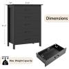 Giantex 5-Drawer Dresser for Bedroom, 41.5″ Storage Cabinet with 5 Drawers, Anti-Tip Kit, Multipurpose Clothes Organizer, Chest of Drawers for Closet, Nursery, Entryway Storage Floor Cabinet, Black(Black)