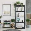 Giantex 5-Tier Ventilated Shelving Storage Rack,Free Standing Multi-Use Shelf Unit, No Tools Required, 33.5“L X 16”W X 73“H(1)