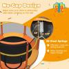 Giantex 60″ Trampoline for Kids, Heavy Duty Small Mini Toddler Trampoline with Ring and Horizontal Bar, Adjustable Height, Max Weight 330 lbs, 5 Ft Outdoor Indoor Trampolines for 3-7 Ages(Orange)