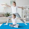 Giantex 6’x 2′ Gymnastics Mat, 2″ Thick Folding Tumbling Mat with Hook and Loop Fastener, Foldable Gym Mat with Carrying Handles, Cheer Mats for Kids Adults Home Exercise Aerobics Fitness(Blue)