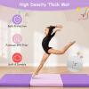 Giantex 6’x 2′ Gymnastics Mat, 2″ Thick Folding Tumbling Mat with Hook and Loop Fastener, Foldable Gym Mat with Carrying Handles, Cheer Mats for Kids Adults Home Exercise Aerobics Fitness(Purple/Pink)